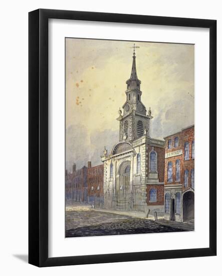 St George's Church, Borough High Street, Southwark, London, C1815-William Pearson-Framed Giclee Print