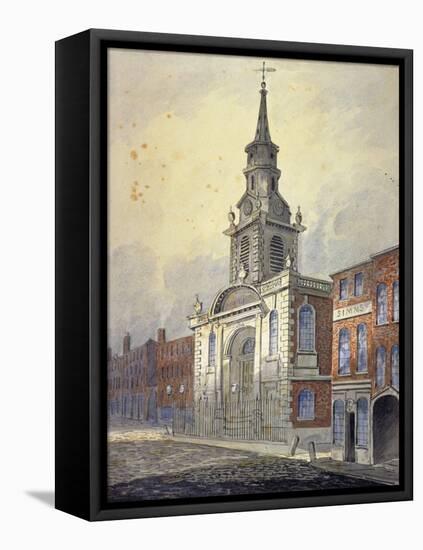 St George's Church, Borough High Street, Southwark, London, C1815-William Pearson-Framed Stretched Canvas