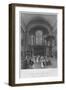 'St. George's Church, Hanover Square. Celebration of a Noble Marriage', c1841-Henry Melville-Framed Giclee Print