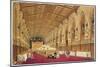 St George's Hall, Windsor Castle, 1838-James Baker Pyne-Mounted Giclee Print