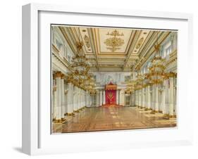 St George's Hall, Winter Palace-Konstantin Andreyevich Ukhtomsky-Framed Giclee Print