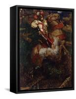 St George Slaying the Dragon, 1908-John Byam Shaw-Framed Stretched Canvas