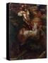St George Slaying the Dragon, 1908-John Byam Shaw-Stretched Canvas