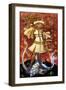 St George Slaying the Dragon, Detail of the Rood Screen, St Helen's Church, Ranworth, Norfolk, Uk-null-Framed Giclee Print