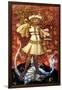 St George Slaying the Dragon, Detail of the Rood Screen, St Helen's Church, Ranworth, Norfolk, Uk-null-Framed Giclee Print