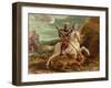 St. George Slaying The Dragon-Hans von Aachen-Framed Premium Giclee Print