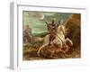 St. George Slaying The Dragon-Hans von Aachen-Framed Premium Giclee Print