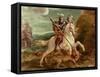 St. George Slaying the Dragon-Hans von Aachen-Framed Stretched Canvas