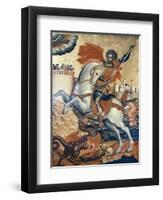 St. George Slaying the Dragon-Emmanuel Tzanes-Framed Giclee Print