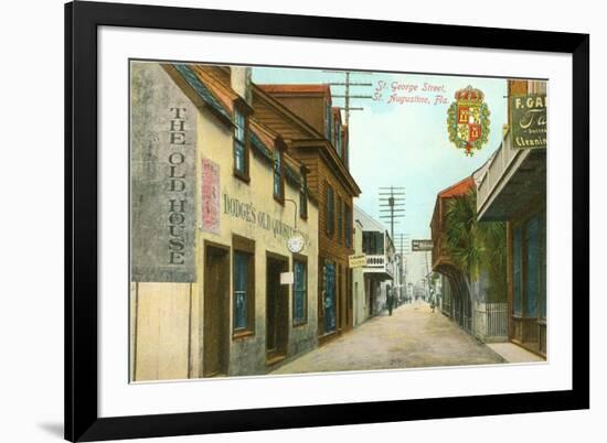 St. George Street, St. Augustine, Florida-null-Framed Premium Giclee Print