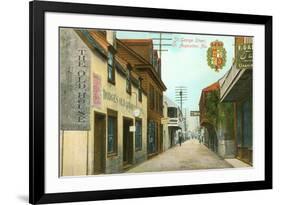 St. George Street, St. Augustine, Florida-null-Framed Premium Giclee Print