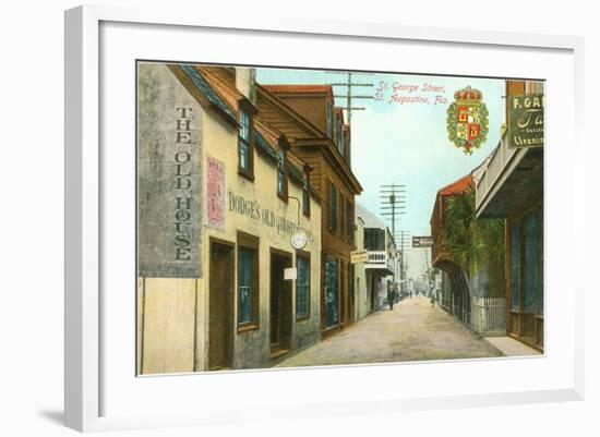 St. George Street, St. Augustine, Florida-null-Framed Art Print