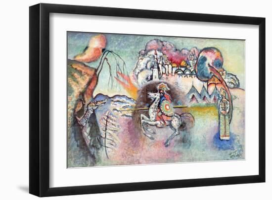 St George the Victorious (Reproduction)-Wassily Kandinsky-Framed Giclee Print