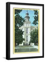 St. George, Utah, Exterior View of the Front of St. George L.D.S. Tabernacle-Lantern Press-Framed Art Print