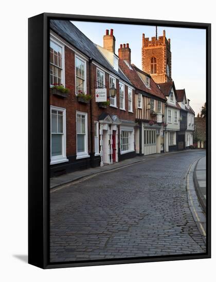 St. Georges Tombland and Princes Street at Dusk, Norwich, Norfolk, England, United Kingdom, Europe-Mark Sunderland-Framed Stretched Canvas