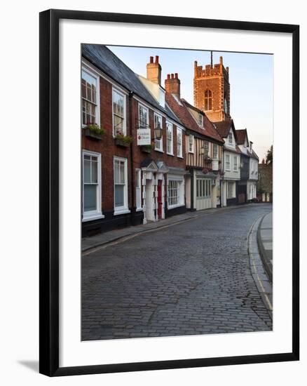 St. Georges Tombland and Princes Street at Dusk, Norwich, Norfolk, England, United Kingdom, Europe-Mark Sunderland-Framed Photographic Print