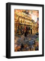 St. Germain Cross Walk, Paris, France-Nicolas Hugo-Framed Giclee Print