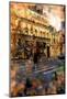 St. Germain Cross Walk, Paris, France-Nicolas Hugo-Mounted Giclee Print