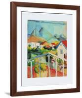 St.Germain Near Tunis, 1914-Auguste Macke-Framed Art Print