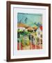 St.Germain Near Tunis, 1914-Auguste Macke-Framed Art Print