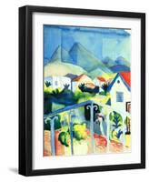 St. Germain Near Tunis-Auguste Macke-Framed Art Print