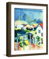 St. Germain Near Tunis-Auguste Macke-Framed Art Print