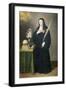 St Gertrude, 17th-18th Century-Francisco de Leon-Framed Giclee Print