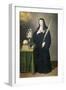 St Gertrude, 17th-18th Century-Francisco de Leon-Framed Giclee Print