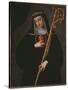 St. Gertrude the Great Carrying the Sacred Heart of Jesus-Spanish School-Stretched Canvas