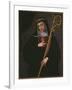 St. Gertrude the Great Carrying the Sacred Heart of Jesus-Spanish School-Framed Giclee Print