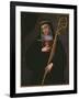 St. Gertrude the Great Carrying the Sacred Heart of Jesus-Spanish School-Framed Giclee Print