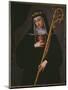 St. Gertrude the Great Carrying the Sacred Heart of Jesus-Spanish School-Mounted Giclee Print