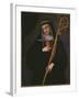 St. Gertrude the Great Carrying the Sacred Heart of Jesus-Spanish School-Framed Giclee Print