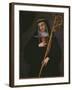 St. Gertrude the Great Carrying the Sacred Heart of Jesus-Spanish School-Framed Giclee Print