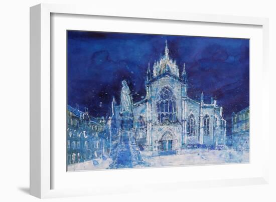 St Giles at Night-Ann Oram-Framed Giclee Print