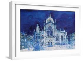 St Giles at Night-Ann Oram-Framed Giclee Print