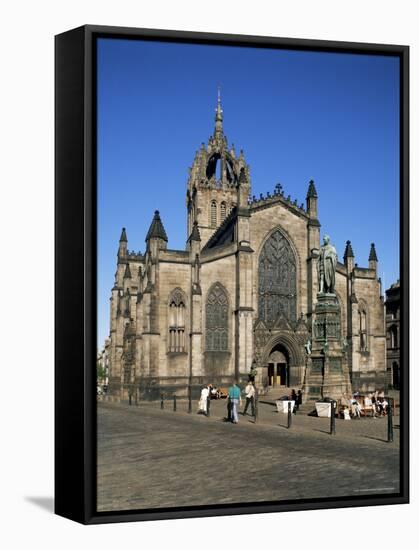 St. Giles Cathedral, Edinburgh, Lothian, Scotland, United Kingdom-G Richardson-Framed Stretched Canvas