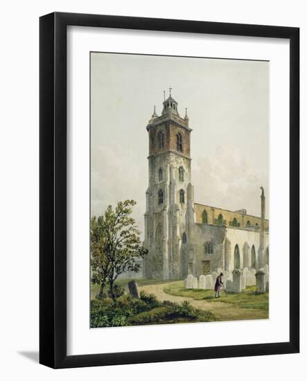 St. Giles' Church, Cripplegate, City of London, 1815-George Shepherd-Framed Giclee Print