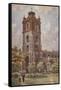 St Giles' Cripplegate-Charles Edwin Flower-Framed Stretched Canvas