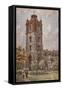 St Giles' Cripplegate-Charles Edwin Flower-Framed Stretched Canvas