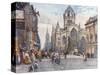 St. Giles's Cathedral from the Lawnmarket-John Fulleylove-Stretched Canvas