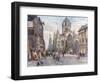 St. Giles's Cathedral from the Lawnmarket-John Fulleylove-Framed Giclee Print