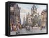 St. Giles's Cathedral from the Lawnmarket-John Fulleylove-Framed Stretched Canvas