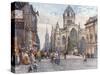 St. Giles's Cathedral from the Lawnmarket-John Fulleylove-Stretched Canvas