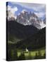 St. Giovanni Church in Val di Funes-Richard Klune-Stretched Canvas