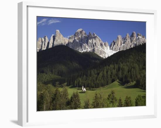 St. Giovanni Church in Val di Funes-Richard Klune-Framed Photographic Print