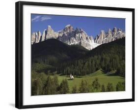 St. Giovanni Church in Val di Funes-Richard Klune-Framed Photographic Print