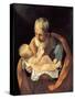 St Giuseppe and Christ Child-Guido Reni-Stretched Canvas