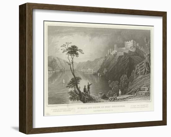St Goar and Ruins of Fort Rheinfels-William Tombleson-Framed Giclee Print