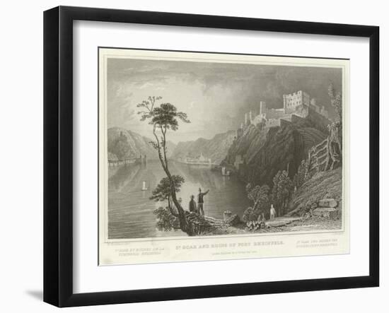 St Goar and Ruins of Fort Rheinfels-William Tombleson-Framed Giclee Print